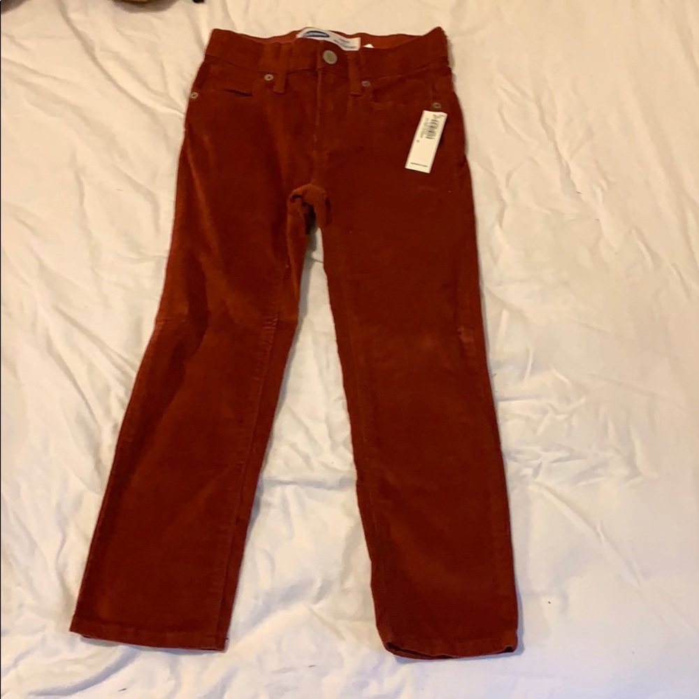 Burnt Orange/Red Corduroy boys pants